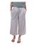Cullotes-Leinenhose für Damen, grau - Größe: 46