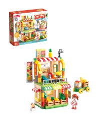 Large building blocks Fruit Shop with delivery car, 133 pieces, for kids age 3+