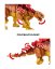 Stavebnice dinosaurus Stegosaurus (36 cm dlouhý) s pohyblivými prvky, 697 dílků