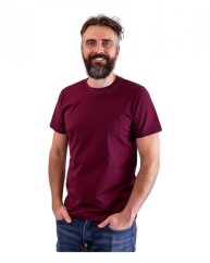Herren T-shirt Marek, kurze Ärmel, Zyklamen