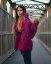 Babywearing softshell jacket Alice (front/back use) + MATERNITY INSERT, FUCHSIA - Size: S/M