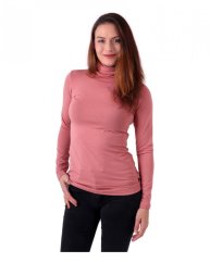 Damen Rollkragenshirt Alena,magenta
