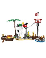 Stavebnice Piráti a ostrov pokladů, 232 dílků