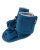 Winter softshell baby booties (soft-soled) insulated with fleece, petrol blue