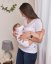 Nursing T-shirt Catherine, short sleeves – white - Size: S/M