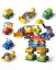 Large building blocks robot from cars 6-in-1, 57 pieces, age 3+