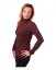 Breast-feeding roll-colar T-shirt Katerina, BORDEAUX - Size: S/M