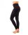 Women's leggings with high waist, black