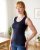 Breast-feeding T-shirt Katerina, no sleeves, DARK BLUE