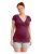 Maternity and breast-feeding pyjamas, short, cyclamen + grey