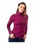 Breast-feeding roll-colar T-shirt Katerina, cyclamen - Size: XS/S