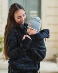 Babywearing sweater (front babywearing only) Elsa, black