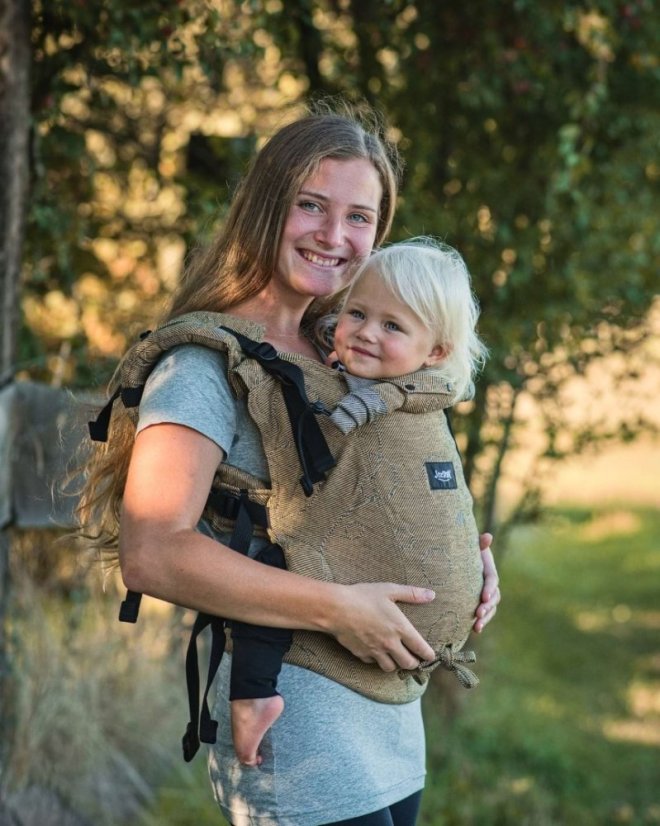 Ergonomische Babytrage für Toddler Dan, Senffarbe