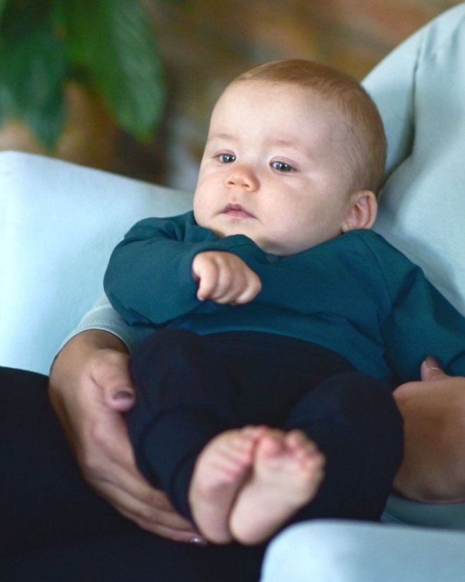Baby wrap bodysuit onesie, dark green - Size: 56