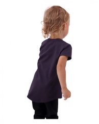 Dívčí tričko, krátký rukáv, švestkově fialová
