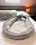 Baby nest for newborns – large MINKY design from birth, grey