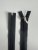 Spiral zipper 6mm with silver slider, black 90 cm