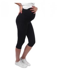Maternity leggins, 3/4, BLACK
