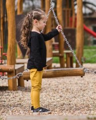 Children's leggings, mustard