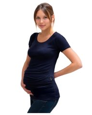 Umstandsshirt Johanka, kurze Ärmel, dunkelblau