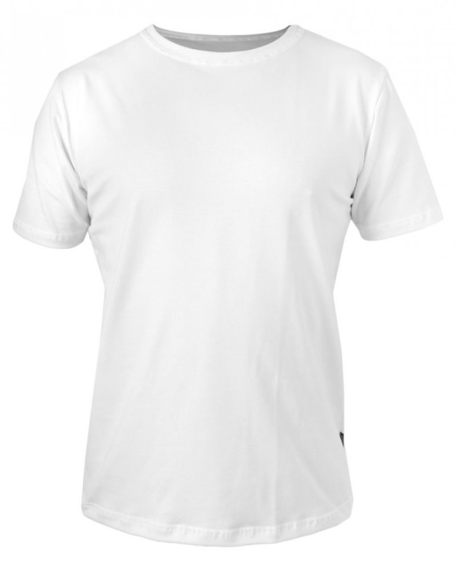 Herren T-shirt Marek, kurze Ärmel, weiß - Größe: S