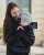 Babywearing sweater (front babywearing only) Elsa, black