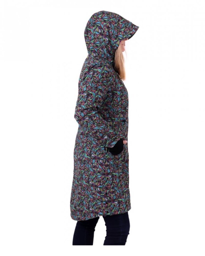 Dámsky softshellový kabát Hana, trojuholníky - Veľkosť: M do 165 cm
