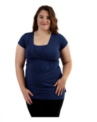 Maternity and breast-feeding tunic Anicka, JEANS