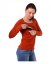 Nursing T-shirt Catherine, long sleeves – cinnamon - Size: M/L