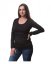 Nursing T-shirt Catherine, long sleeves – black - Size: XS/S