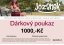 Dárkový poukaz v hodnotě 1000,-Kč