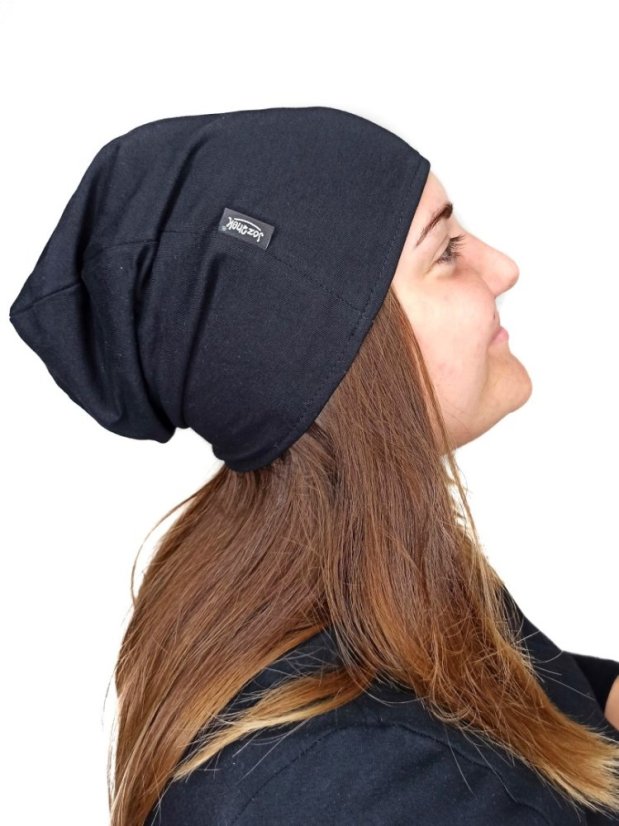 Baumwollmütze für Damen,schwarz L