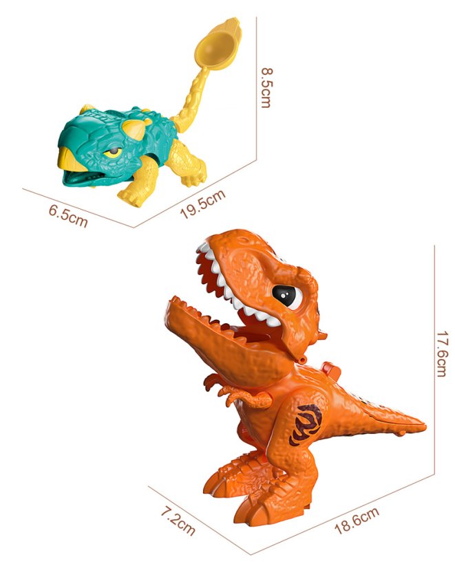 Stavebnice kuličková dráha s dinosaury a katapultem, 78 dílků, pro děti od 3 let