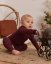 Baby bodysuit onesie, bordeaux - Size: 86