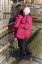Babywearing softshell jacket Alice (front/back use) + MATERNITY INSERT, FUCHSIA - Size: S/M