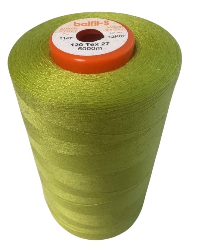 Univerzální šicí nit Belfil S 120, 5000m, zelená 1147
