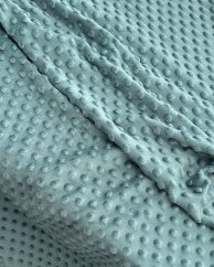 Zbytek metráže: Minky látka metráž – jemný plyš 380 g/m², šíře 160 cm, zelená