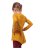Girls’ T-shirt, long sleeve, mustard