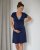 Maternity and breast-feeding nightdress Eva, dark blue
