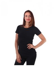 Damen T-Shirt Natalia, Kurzarm, schwarz