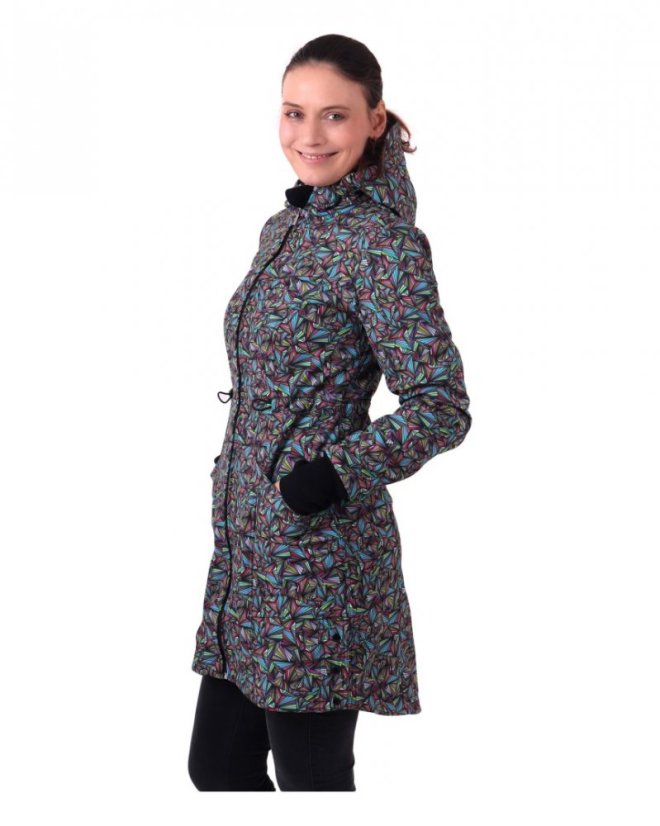 Dámsky softshellový kabát Hana, trojuholníky - Veľkosť: M do 165 cm