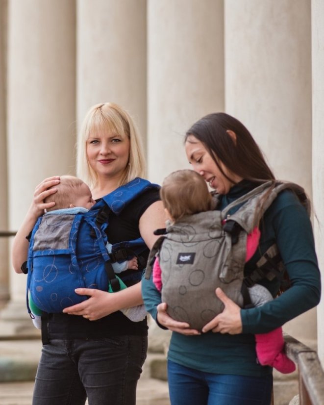 Ergonomische Babytrage für Neugeborene, blau