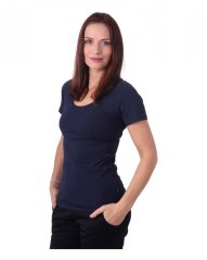 Women’s T-shirt Brigita, short sleeves, dark blue
