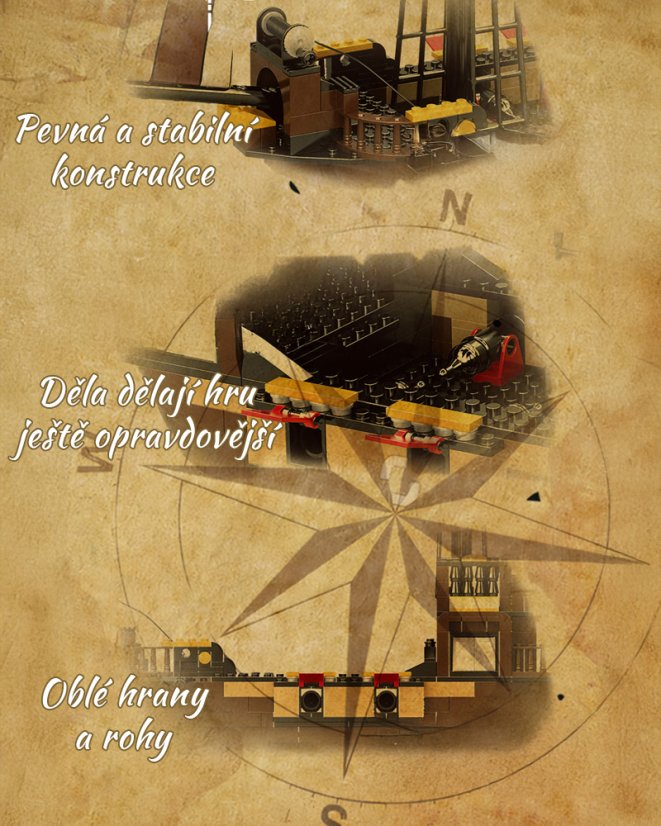 Pirátská stavebnice loď pro děti od 6 let – 509 dílků