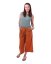 Cullotes linen pants for women, cinnamon