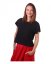 Crop top tričko Edita, černé - Velikost: XS/S