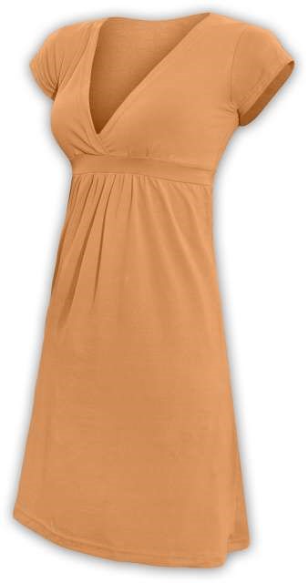 Tehotenské šaty Šarlota, oranžové