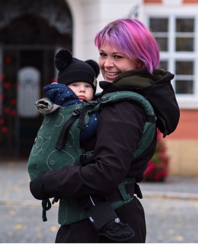 Ergonomische Babytrage für Toddler Dan, grün