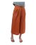 Cullotes-Leinenhose für Damen, Zimtfarbe - Größe: 46