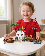 Stavebnice Piráti a ostrov pokladů, 232 dílků